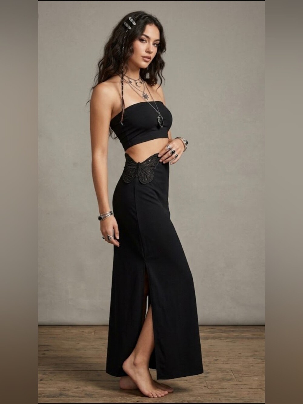 Lez A Lez Monarch Maxi Skirt, BNWT, Size L